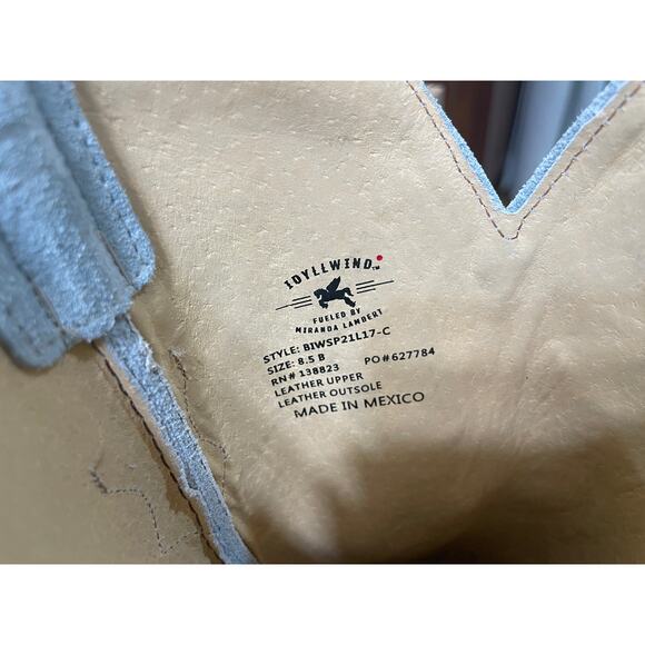 Idyllwind Women's Charmed Life Western Boots Light Blue Suede Size 8.5 NWOB - Picture 12 of 16